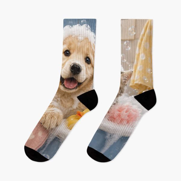Item preview, Puppy and Kitten Bath Time designed and sold by AnjaSarahArt.