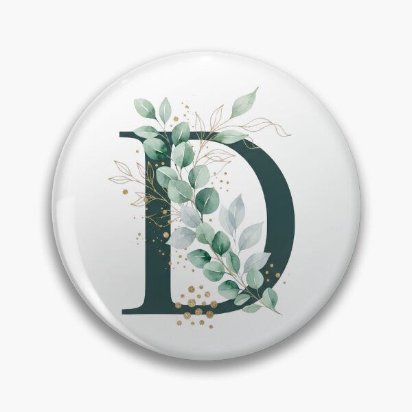 Item preview, Sage Green Botinical Letter D designed and sold by ITCHAWAWAA.