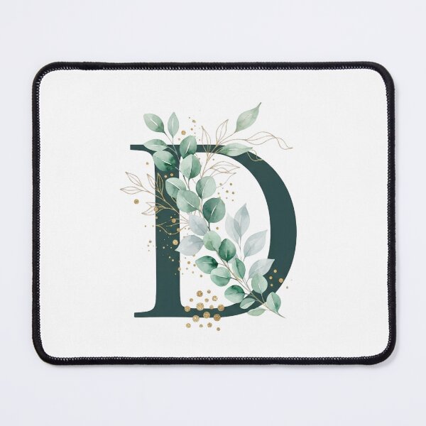 Item preview, Sage Green Botinical Letter D designed and sold by ITCHAWAWAA.