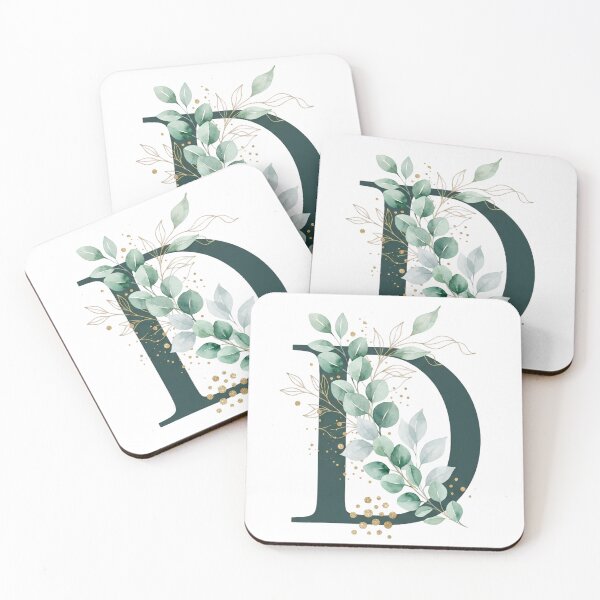 Item preview, Sage Green Botinical Letter D designed and sold by ITCHAWAWAA.