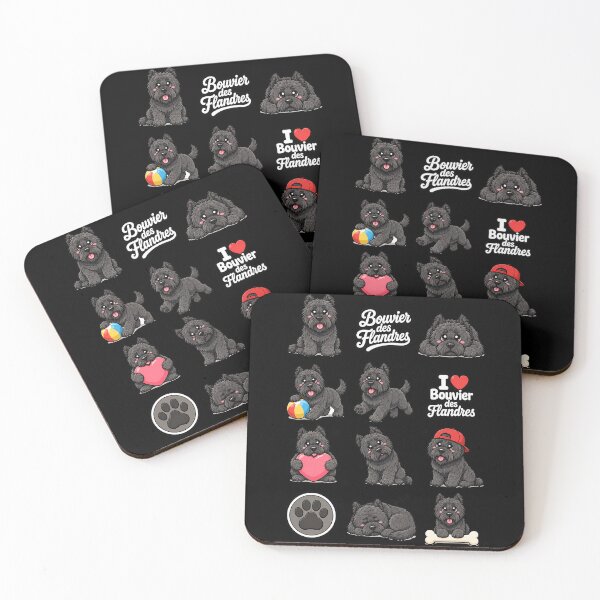 Item preview, Cute Bouvier des Flandres stickers and apparel design designed and sold by rafaeltto.