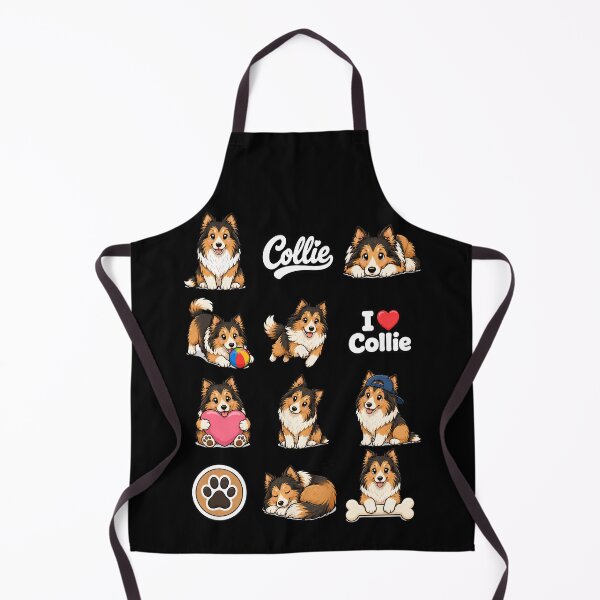 Item preview, Cute Collie stickers and apparel design designed and sold by rafaeltto.