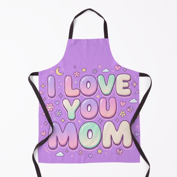 Item preview, Cute Pastel I Love You Mom Kawaii Y2K Bubble Letters designed and sold by KreonaTime.