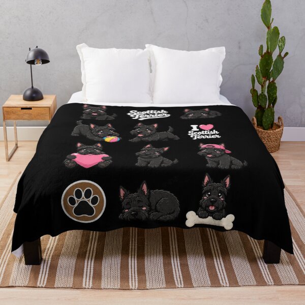 Item preview, Cute Scottish Terrier stickers and apparel design designed and sold by rafaeltto.