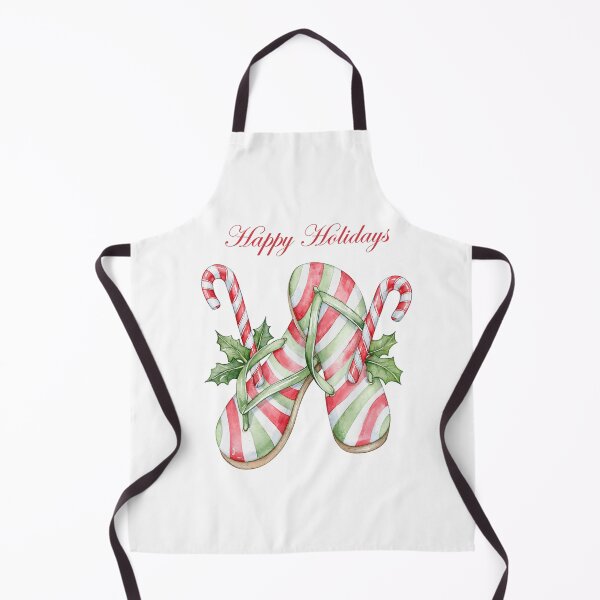 Item preview, Candy Cane Flip Flops Holiday Charm designed and sold by Anastasiia Yurevych.