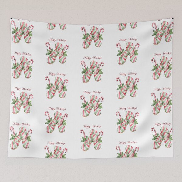Item preview, Candy Cane Flip Flops Holiday Charm designed and sold by Anastasiia Yurevych.
