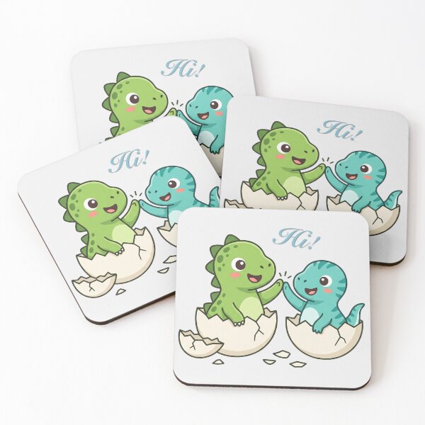 Item preview, Cute Baby Dinosaurs Hatching from Eggs designed and sold by naragon4289.