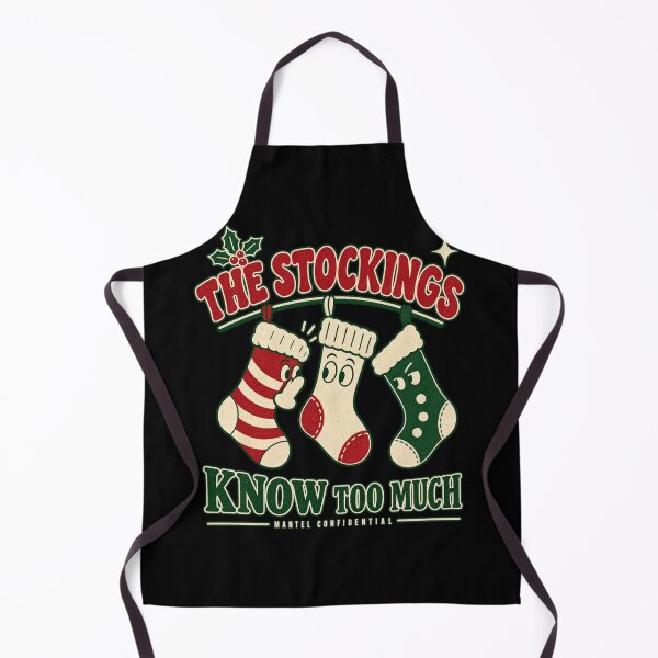 Item preview, THE STOCKINGS KNOW TOO MUCH, Retro Christmas Shirt designed and sold by PhylonBoxx.
