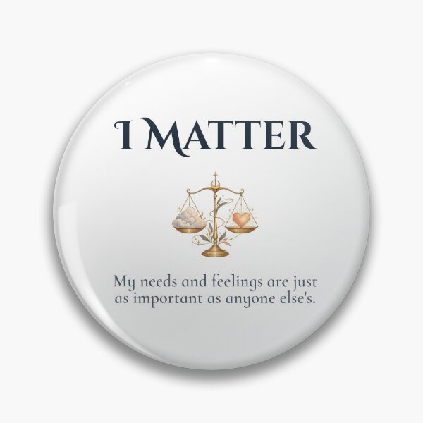Item preview, I Matter Self Worth Balance Affirmation designed and sold by Safe Soul DeLife.