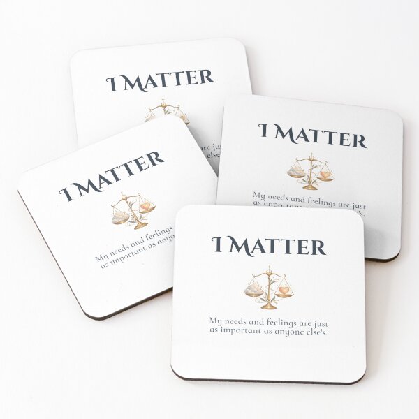 Item preview, I Matter Self Worth Balance Affirmation designed and sold by Safe Soul DeLife.
