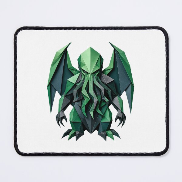 Item preview, Lovecraft Cthulhu in Emerald Origami designed and sold by Fenay Designs.
