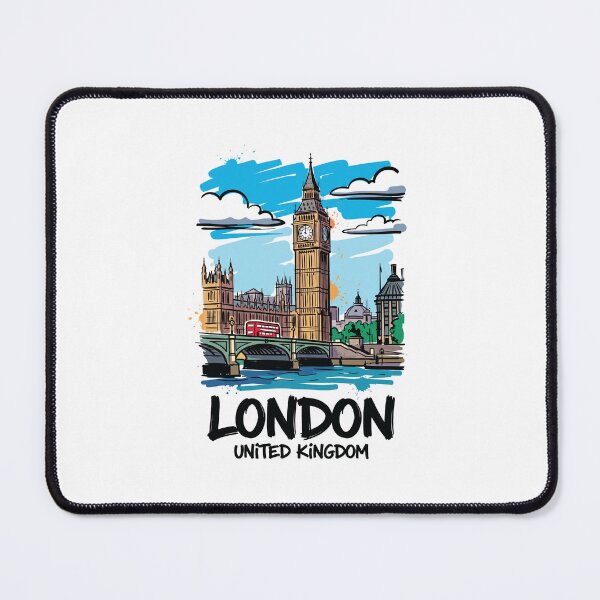 Item preview, Big Ben London Landmark UK Travel Art designed and sold by Merch by Das Design Studio.