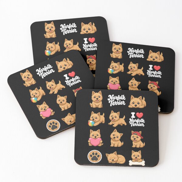 Artikelvorschau, Niedliche Norfolk Terrier Aufkleber und Bekleidungsdesign entworfen und verkauft von rafaeltto.