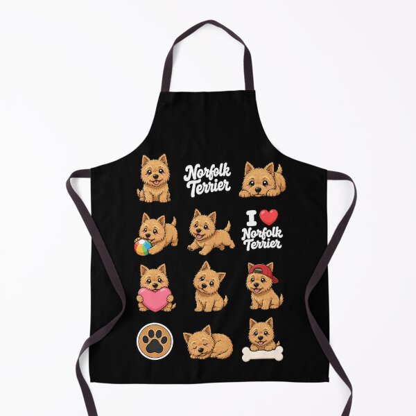 Item preview, Cute Norfolk Terrier stickers and apparel design designed and sold by rafaeltto.