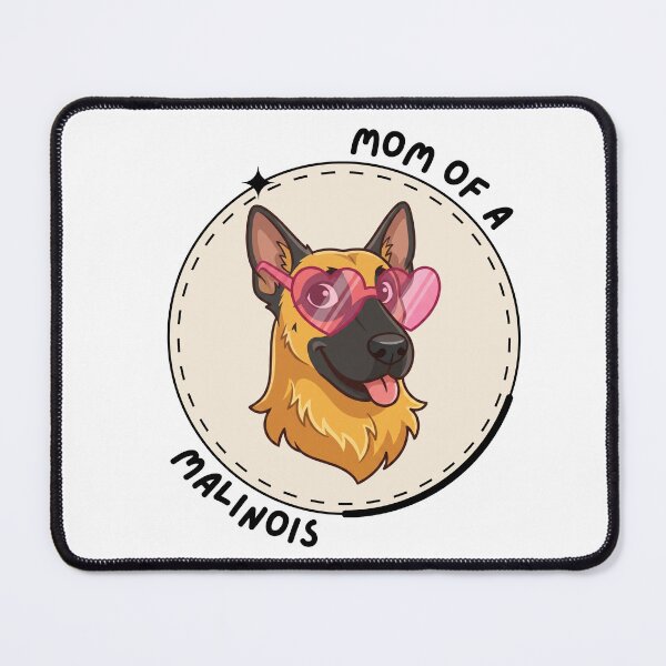 Item preview, Mom of a Malinois - dog with glasses heart designed and sold by minim.iart.