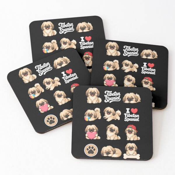 Item preview, Cute Tibetan Spaniel stickers and apparel design designed and sold by rafaeltto.