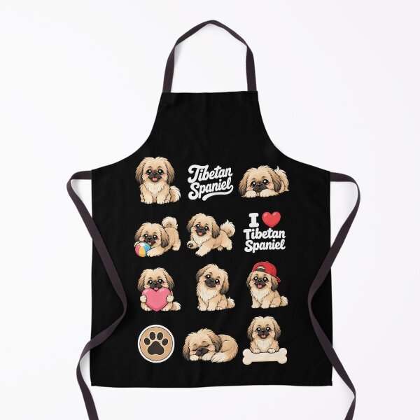 Item preview, Cute Tibetan Spaniel stickers and apparel design designed and sold by rafaeltto.
