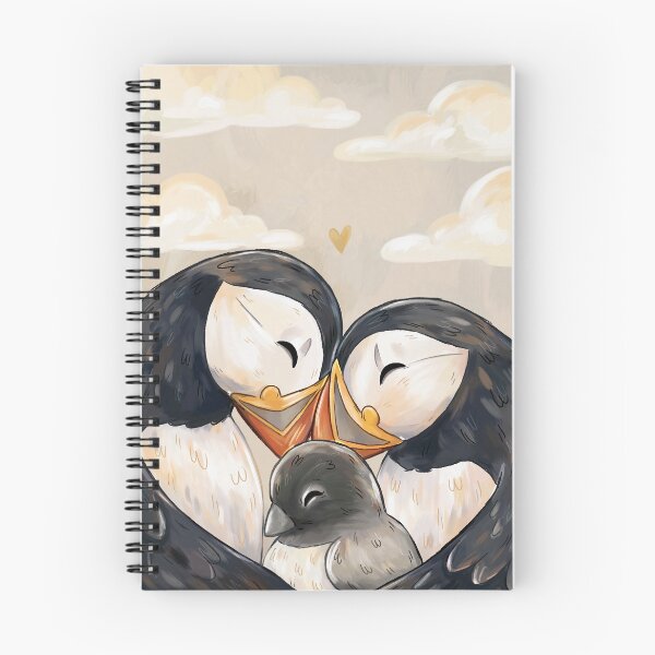 Item preview, Puffin Family Illustration designed and sold by Melissa Jan.