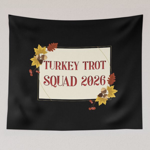 Item preview, Turkey Trot Squad 2026 | Elegant Autumn Leaves designed and sold by PROPera-design.