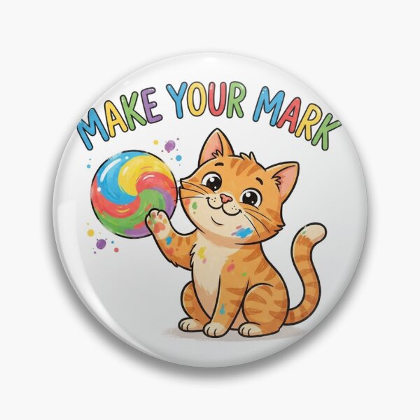 Item preview, Dot Day Orange Tabby Cat Make Your Mark - Cute Paint Splatter Kitten designed and sold by Ghostlycats2026.