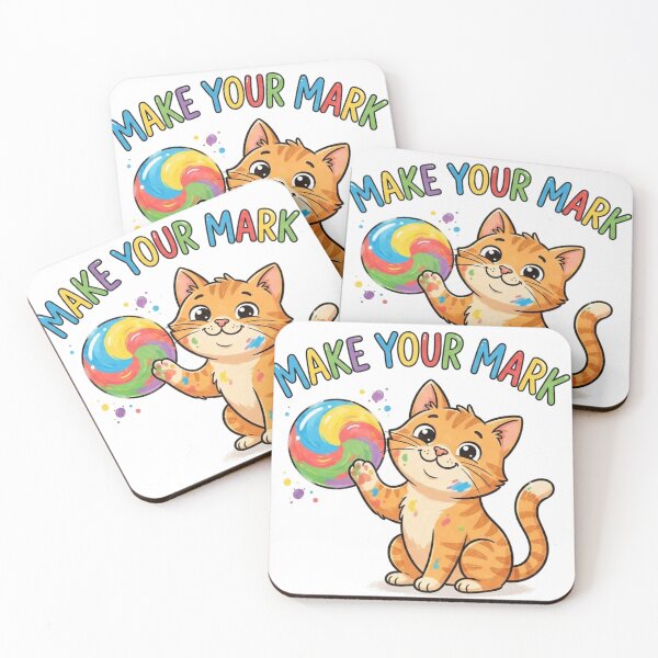 Item preview, Dot Day Orange Tabby Cat Make Your Mark - Cute Paint Splatter Kitten designed and sold by Ghostlycats2026.