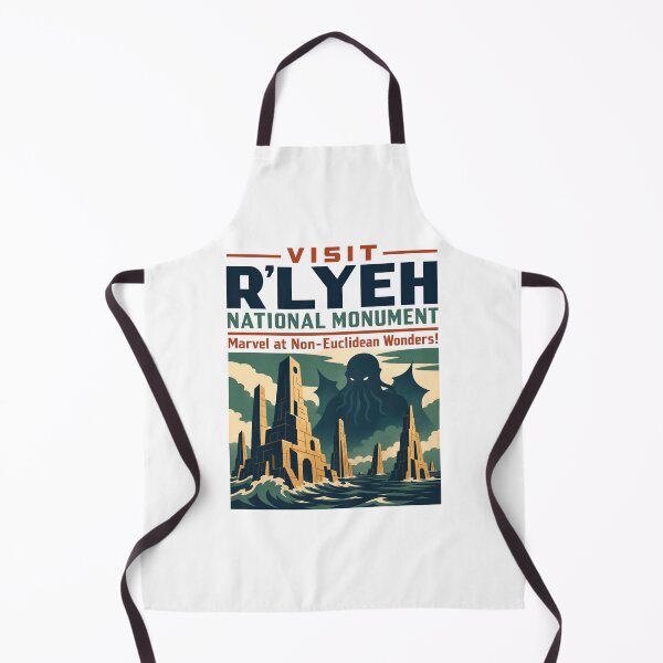 Artikelvorschau, Lovecraft-Poster zum Besuch des R'lyeh National Monument entworfen und verkauft von Fenay Designs.