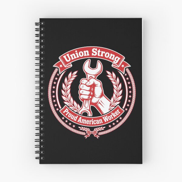 Item preview, Union Strong Proud American Worker Labor Union Badge designed and sold by Fulaly.