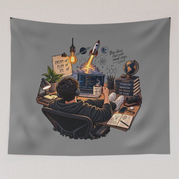 Item preview, Fueled by Coffee & Ideas – Tech Creator Coding Science Innovation designed and sold by KenjiSano.