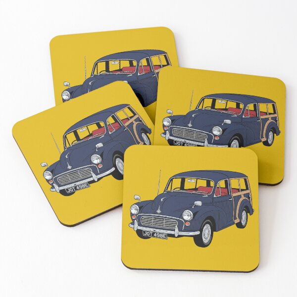 Item preview, The English Woodie Traveller - Vintage Retro British Classic Car Art Print designed and sold by FreiherrPK.