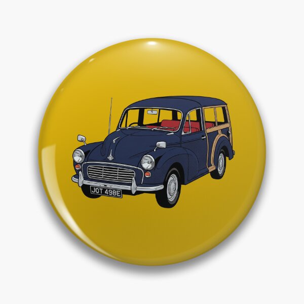 Item preview, The English Woodie Traveller - Vintage Retro British Classic Car Art Print designed and sold by FreiherrPK.