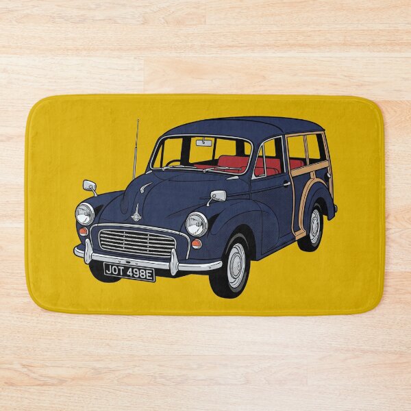 Item preview, The English Woodie Traveller - Vintage Retro British Classic Car Art Print designed and sold by FreiherrPK.