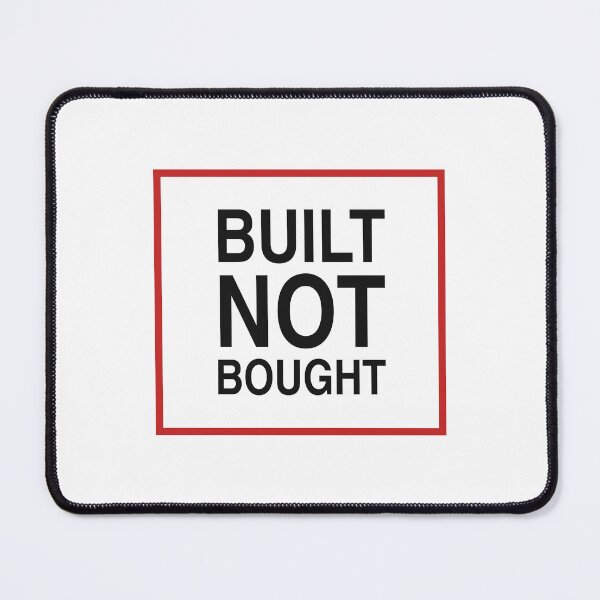 Item preview, Built Not Bought - Bodybuilding Quote designed and sold by KLIFT.