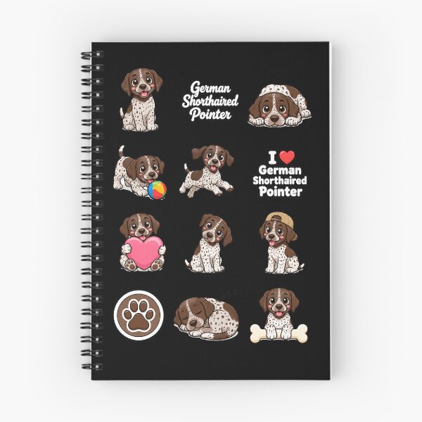 Item preview, Cute German Shorthaired Pointer stickers and apparel design designed and sold by rafaeltto.