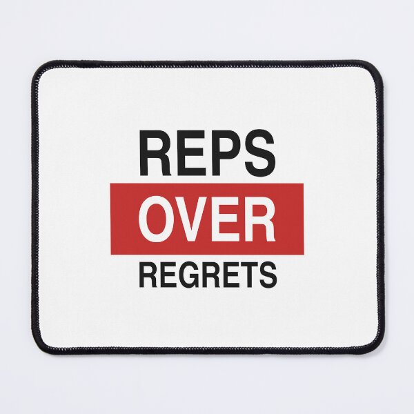 Item preview, Reps Over Regrets - Gym Motivation Quote designed and sold by KLIFT.