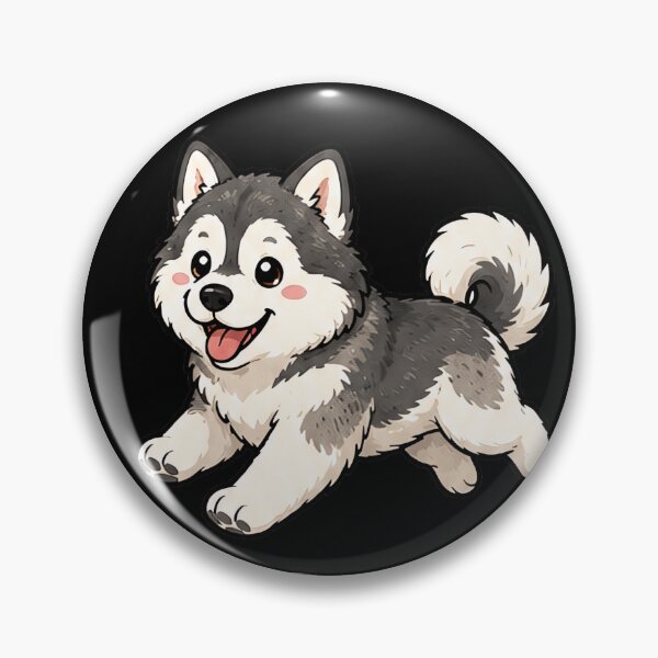 Item preview, Cute Alaskan Malamute stickers and apparel design designed and sold by rafaeltto.