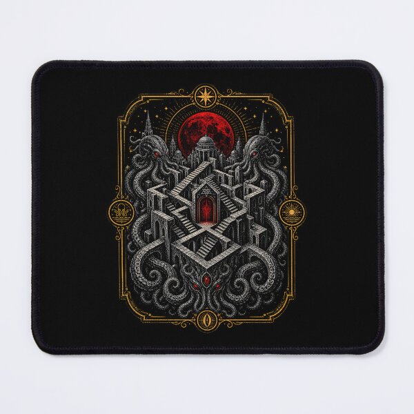 Item preview, Lovecraft R'lyeh Labyrinth Under a Blood Moon designed and sold by Fenay Designs.