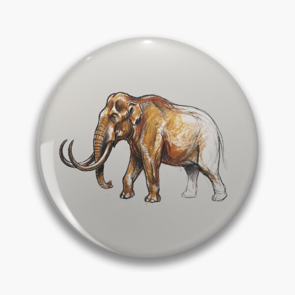 Item preview, Columbian Mammoth Antiquarian Study - Prehistoric Pleistocene Paleoart Print designed and sold by FreiherrPK.