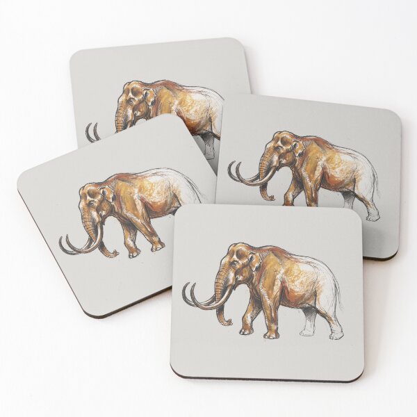 Item preview, Columbian Mammoth Antiquarian Study - Prehistoric Pleistocene Paleoart Print designed and sold by FreiherrPK.