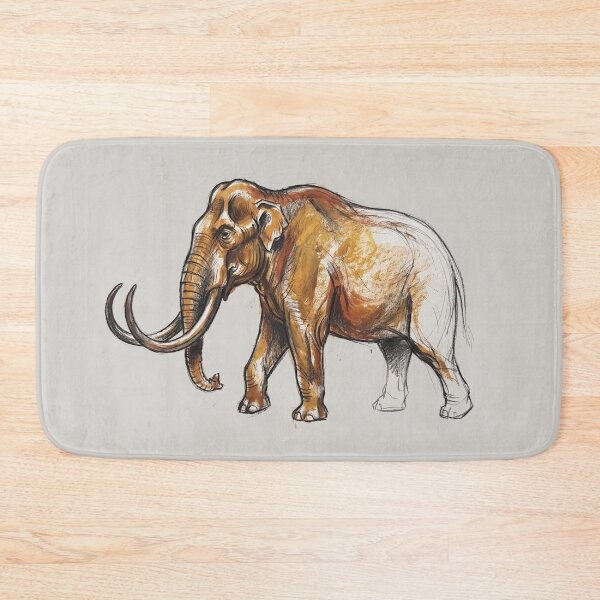 Item preview, Columbian Mammoth Antiquarian Study - Prehistoric Pleistocene Paleoart Print designed and sold by FreiherrPK.