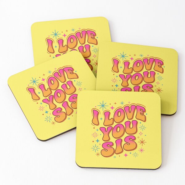 Item preview, Retro 70s I Love You Sis Groovy Sister Birthday Gift designed and sold by KreonaTime.