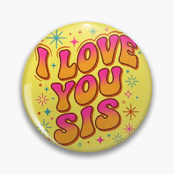 Item preview, Retro 70s I Love You Sis Groovy Sister Birthday Gift designed and sold by KreonaTime.