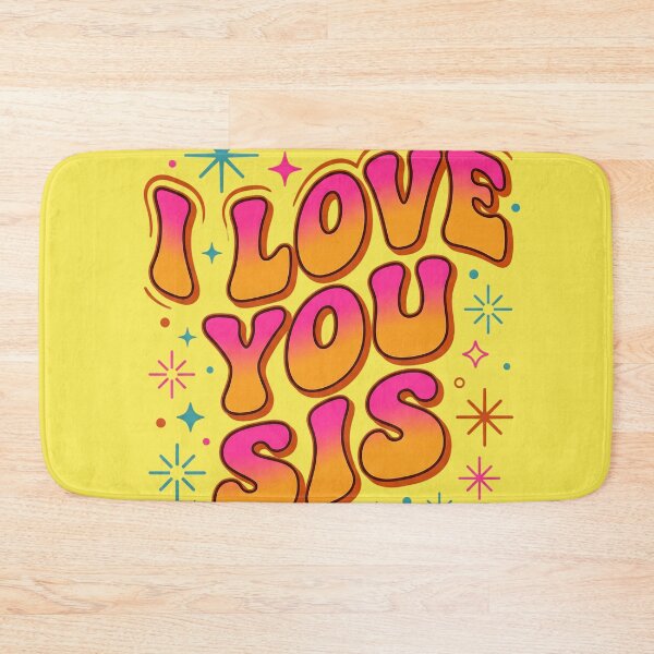 Item preview, Retro 70s I Love You Sis Groovy Sister Birthday Gift designed and sold by KreonaTime.