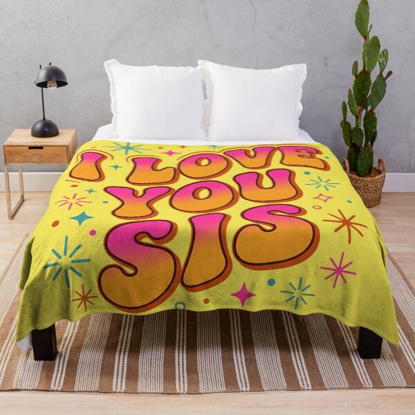 Item preview, Retro 70s I Love You Sis Groovy Sister Birthday Gift designed and sold by KreonaTime.