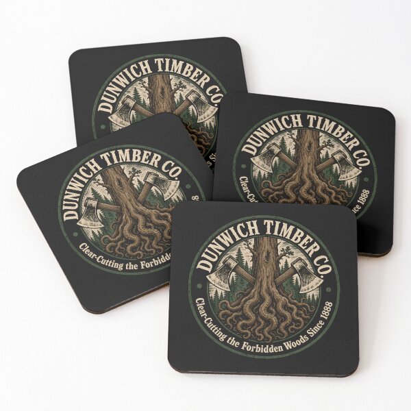 Item preview, Lovecraft Dunwich Timber Co. Forbidden Woods Badge designed and sold by Fenay Designs.