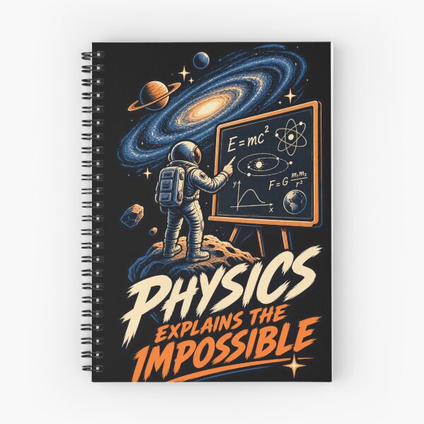 Item preview, Physics Explains The Impossible - Astronaut Science Physics Space Art designed and sold by AstroPal28.