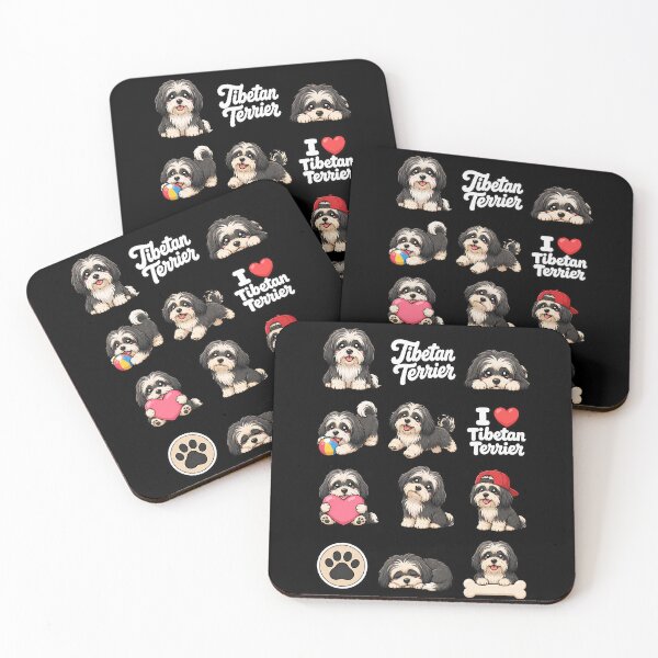 Item preview, Cute Tibetan Terrier stickers and apparel design designed and sold by rafaeltto.