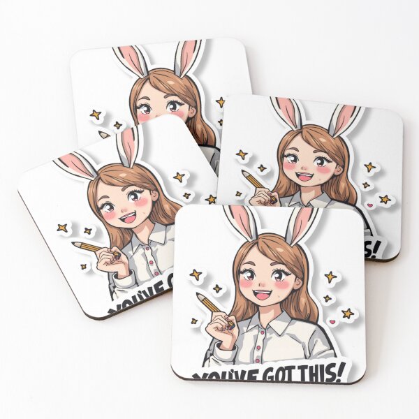Item preview, Cheerful girl holding a pencil designed and sold by Busybeesfinds.
