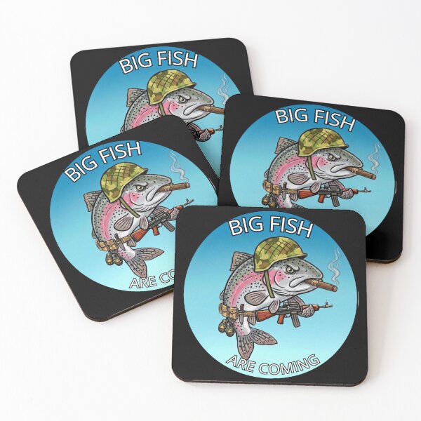 Item preview, Big Fish Are Coming - Tactical Trout Fishing designed and sold by Stefanrajzer.