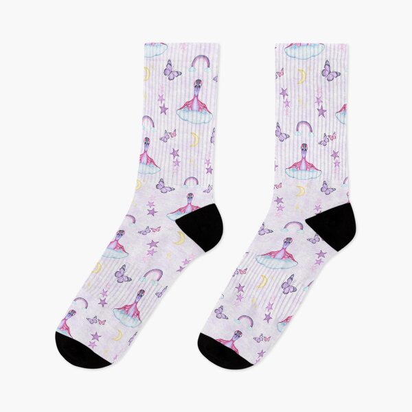 Item preview, Cute Lilac Dinosaur Pattern - Soft Pastel Artistic Dino Print designed and sold by PatternUnique.