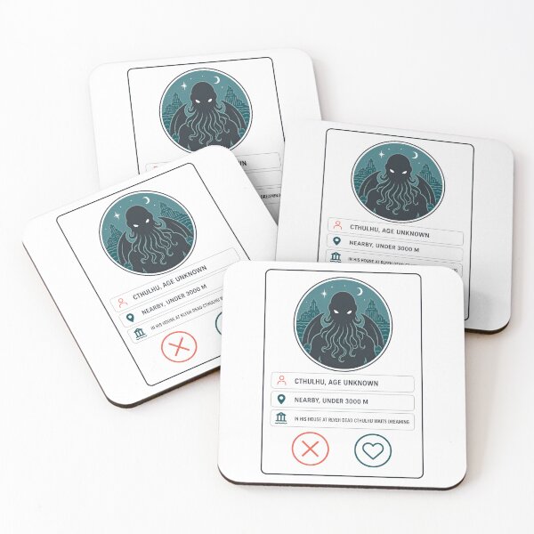 Item preview, Lovecraft Cthulhu Dating Profile: Age Unknown designed and sold by Fenay Designs.